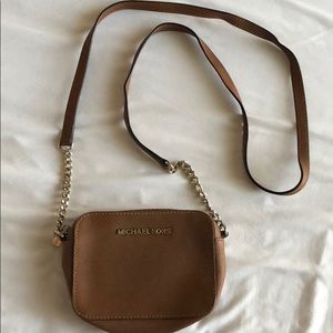 Jet set brown cross body bag